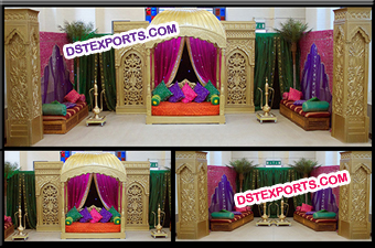 Ancient rajwada Fiber Wedding Stage