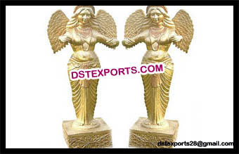 Fiber Golden Pari Statue