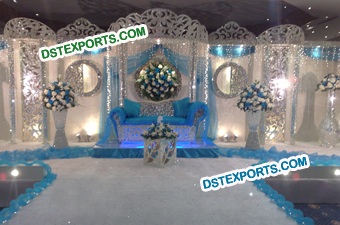 Asian Wedding Crystal Stage Decoration