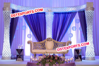 Asian Wedding Fiber Crystal Stage