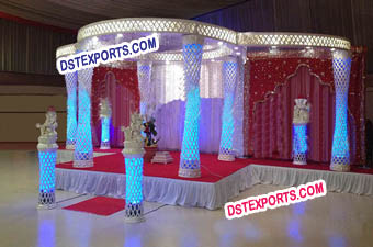 Latest Style Wedding Crystal Mandap Set