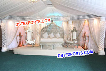 Muslim Crystal Wedding Stage Set