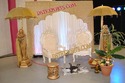 WEDDING  GOLDEN  MEHANDI STAGE