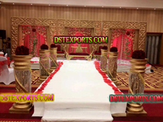 LATEST MUSLIM WEDDING GOLD  STAGE