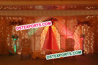 Wedding Carved Fiber Backdrop Panel