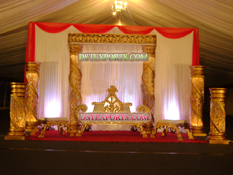 ASIAN WEDDING BEAUTIFUL STAGE SET