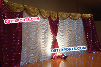 Wedding Stage Backdrop Valance