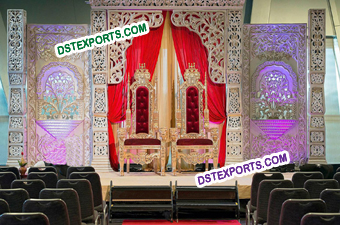 Latest Indian Wedding Stage Decoration Set