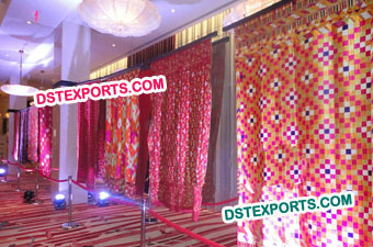 Punjabi Wedding Phulkari Backdrop