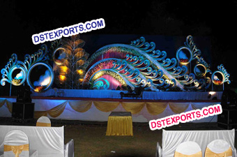 Radhe Krishan Style Wedding Beautiful Stage Set
