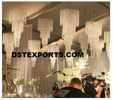 CRSTAL WEDDING CHANDELIERS