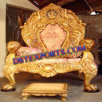 ROYAL WEDDING CARVED THRONE