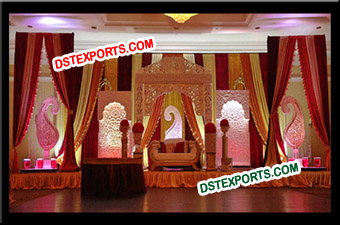 Wedding Designer Lighted Pillar Stage Set