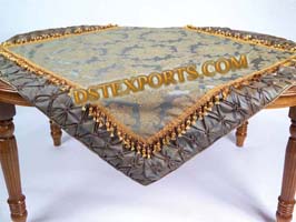 EMBROIDED TABLE OVERLAYS