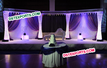Latest Design Crystal Wedding Stage