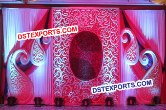 Beautiful Wedding Stage Backdrop Carry Decoration