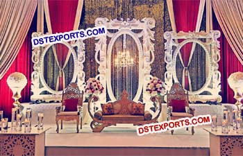 Asian Wedding Stage Backdrop Frames