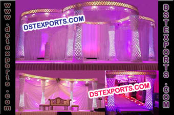 Latest Wedding Cutting Crystal Mandap