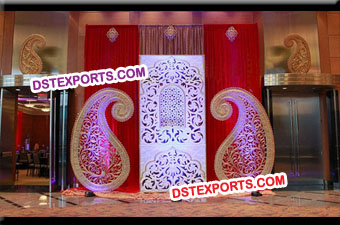 Latest Wedding Stage Backdrop Panels/ Fiber Frames