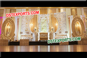 Elegant Wedding Stage Backdrop Set