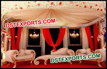 Muslim Wedding Decorated Stage Furniture