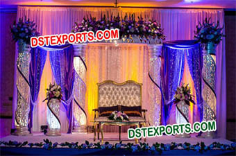 Wedding Decorated Crystal Stage