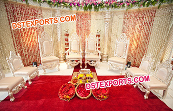 Unique Wedding Mandap Chairs Set