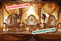 INDIAN WEDDING GOLDEN FURNITURE SET