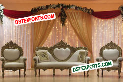 INDIAN WEDDING GOLD LOVE SOFA