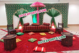 Muslim Wedding Mehndi Stage Decoration