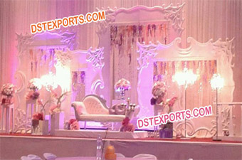 English Wedding Stage Backdrop Decoration