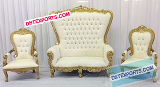 Wedding Royal Golden Throne Set