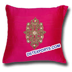 Wedding Silk Hot Pink Cushion Covers