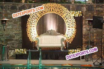 Wedding Stage Fiber Round Backdrop Frames