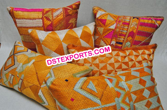 Wedding Phulkari Embrodry Hand made Cushion Covers