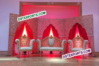 Muslim Wedding Carved Stage Backdrop Panels