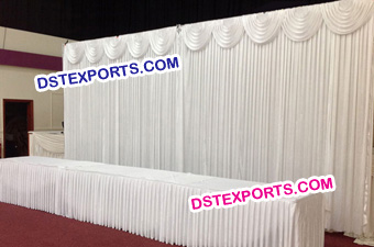 Wedding Mandap Pleeted Backdrop