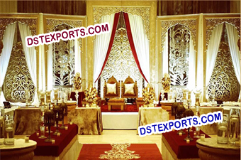 Mughal Theem Wedding Stage Backdrop Panels Walls