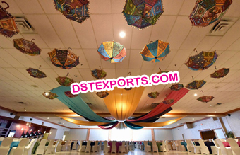 Indian Wedding Decoration Hanging Small Umbrellas