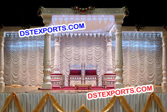 Wedding Royal Six Pillar Lotus Mandap