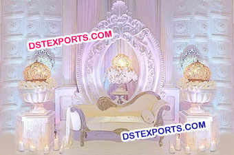 Oval Shape Backdrop Frame For Wedding Stage