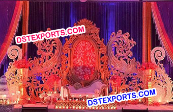 Bollywood Wedding Stage Backdrop Frame Set