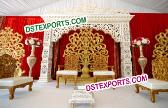 Flower Design Wedding Stage Backdrop Panel