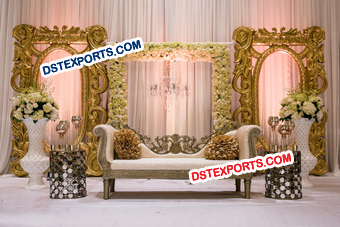 Wedding Golden Fiber Backdrop Frames