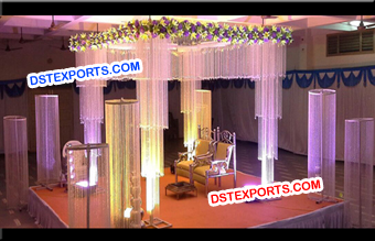 Hanging Crystal Wedding Mandap