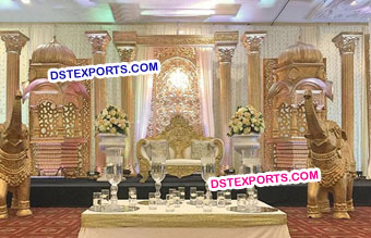Rajasthani Rajwada Indian Wedding Decor Stage