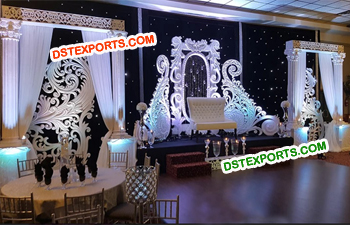 Elegant Reception Wedding Stage Decor