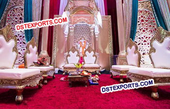 Wedding Mandap Low Seating Chairs