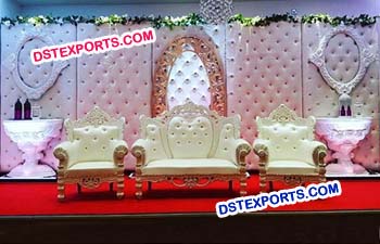 English Wedding Reception Stage with Sofa Set