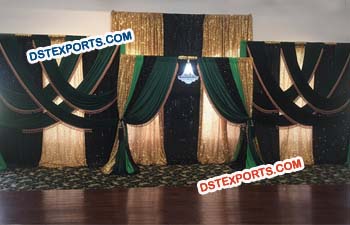 Wedding Reception Decor Stage Backdrop